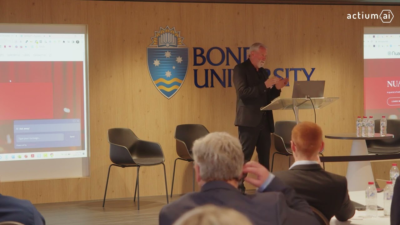 Tony Gavin's Keynote | Next Gen AI Chatbots | Bond University | ActiumAI LawTech Conference 2023