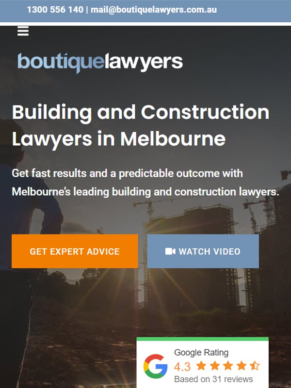 boutique lawyers website